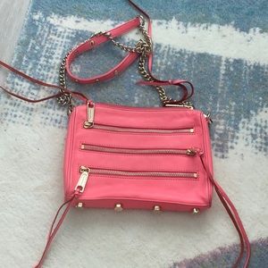 Bright pink Rebecca Minkoff bag - great for summer